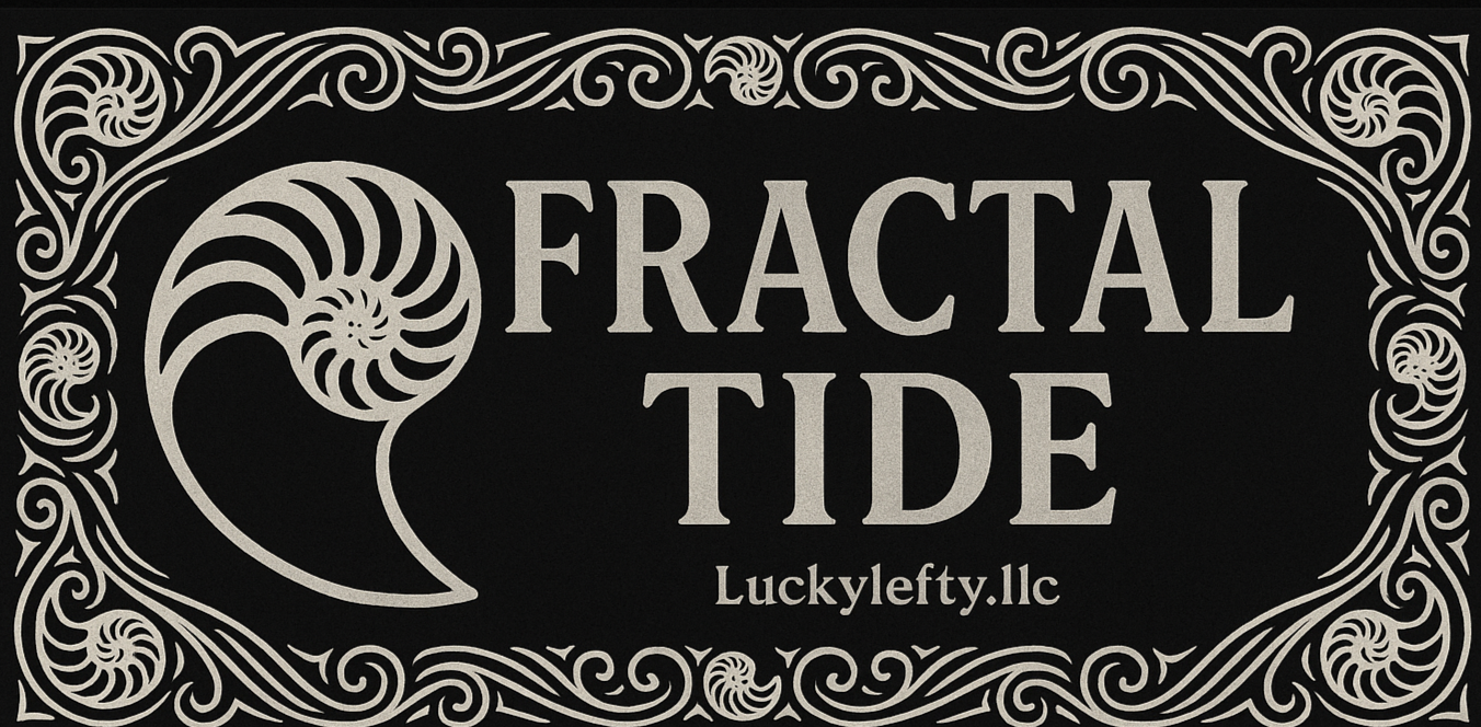 Pink and White Nautilus Fractal and Wave Button Down Shirt