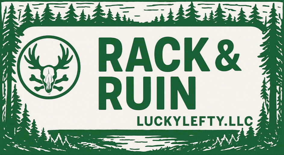 Black and White Moose Skull and Bone Button Down Shirt