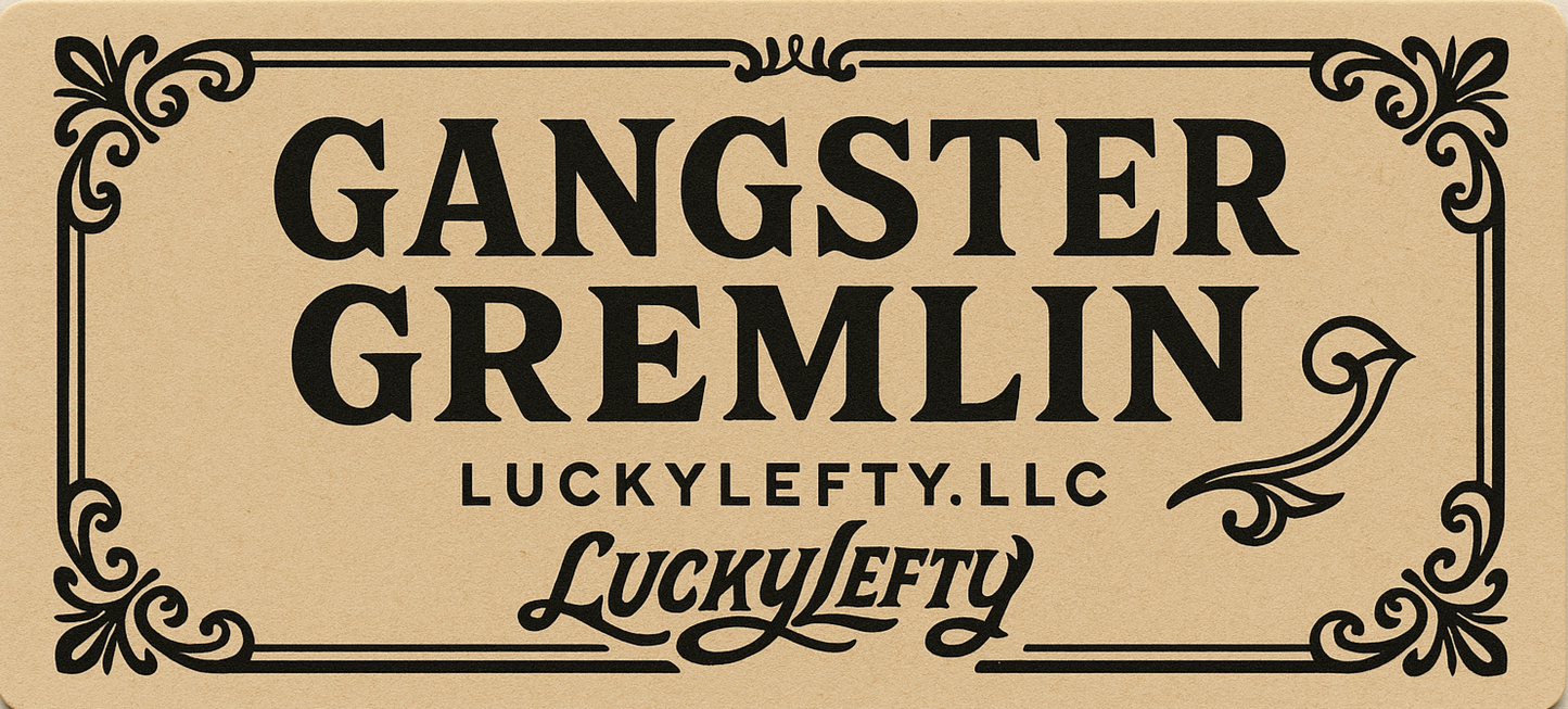 Beige Gangster Gremlin Button Down Shirt