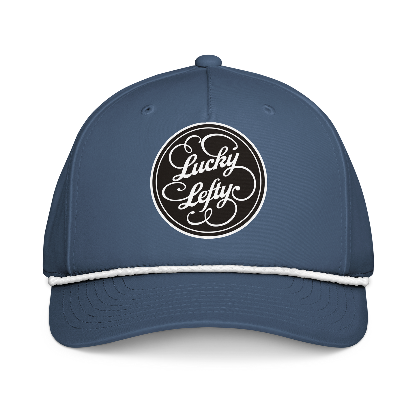 Black, White or Light Blue Richardson 258 Classic Rope Hat With DTFlex Logo