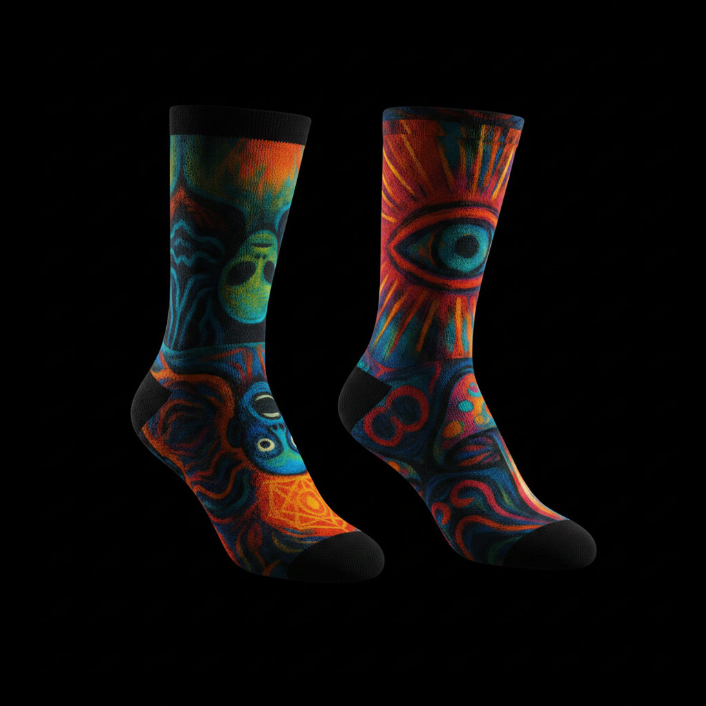 Mushroom Entity Crew Socks