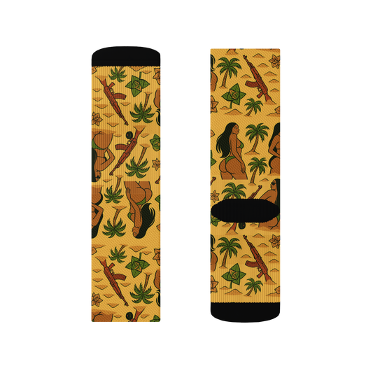 ð Yellow Brazilian Crew Socks (100% off)