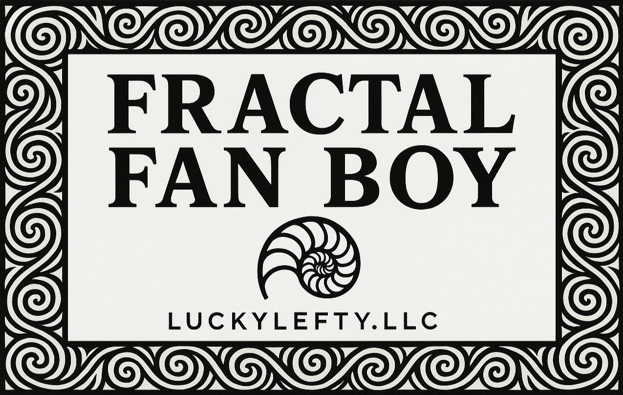 Blue, Orange and Purple Fractal Fanboy Button Down Shirt