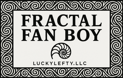 Blue, Orange and Purple Fractal Fanboy Button Down Shirt