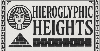 Hieroglyphic Heights Muted Pastel Button Down Shirt