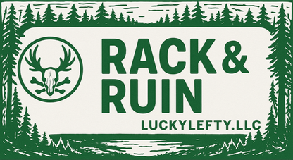 Black and White Moose Skull and Bone Button Down Shirt