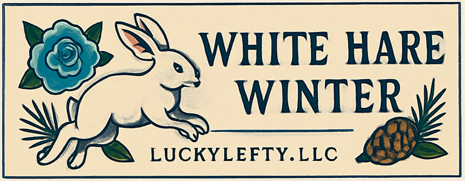 Light Blue With White Hare and Waffle Button Down Shirt