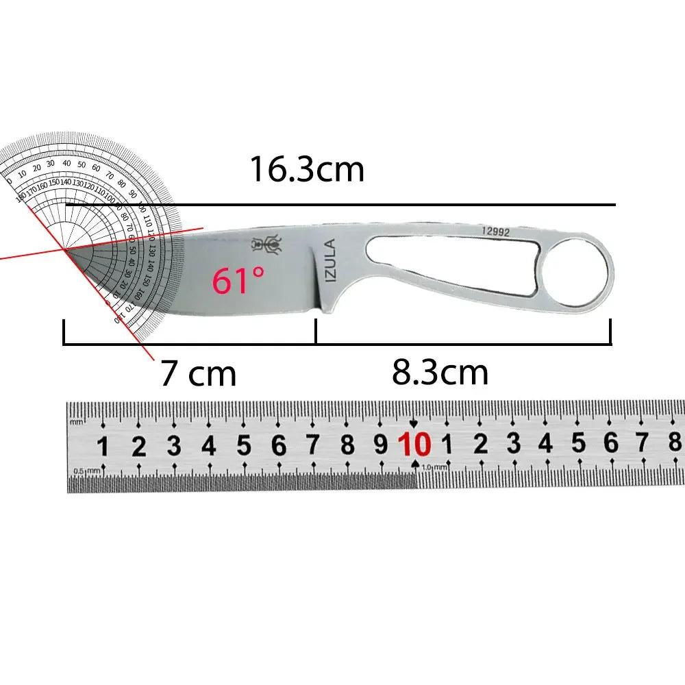 "IZULA" Ant Engraved Mono Mini Blade