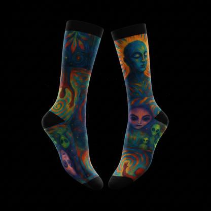 Alien and Entities Crew Socks