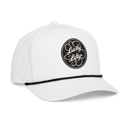 Black, White or Light Blue Richardson 258 Classic Rope Hat With DTFlex Logo