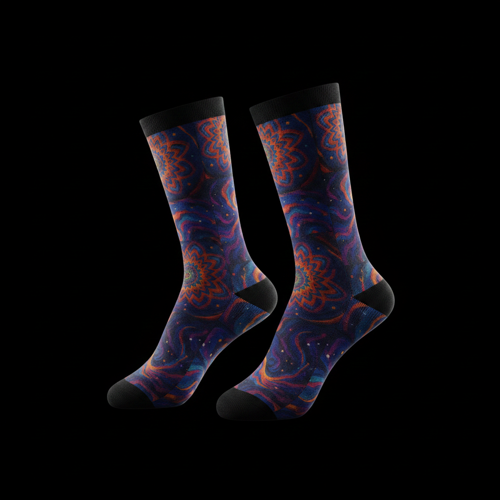 Galaxy Swirl Crew Socks