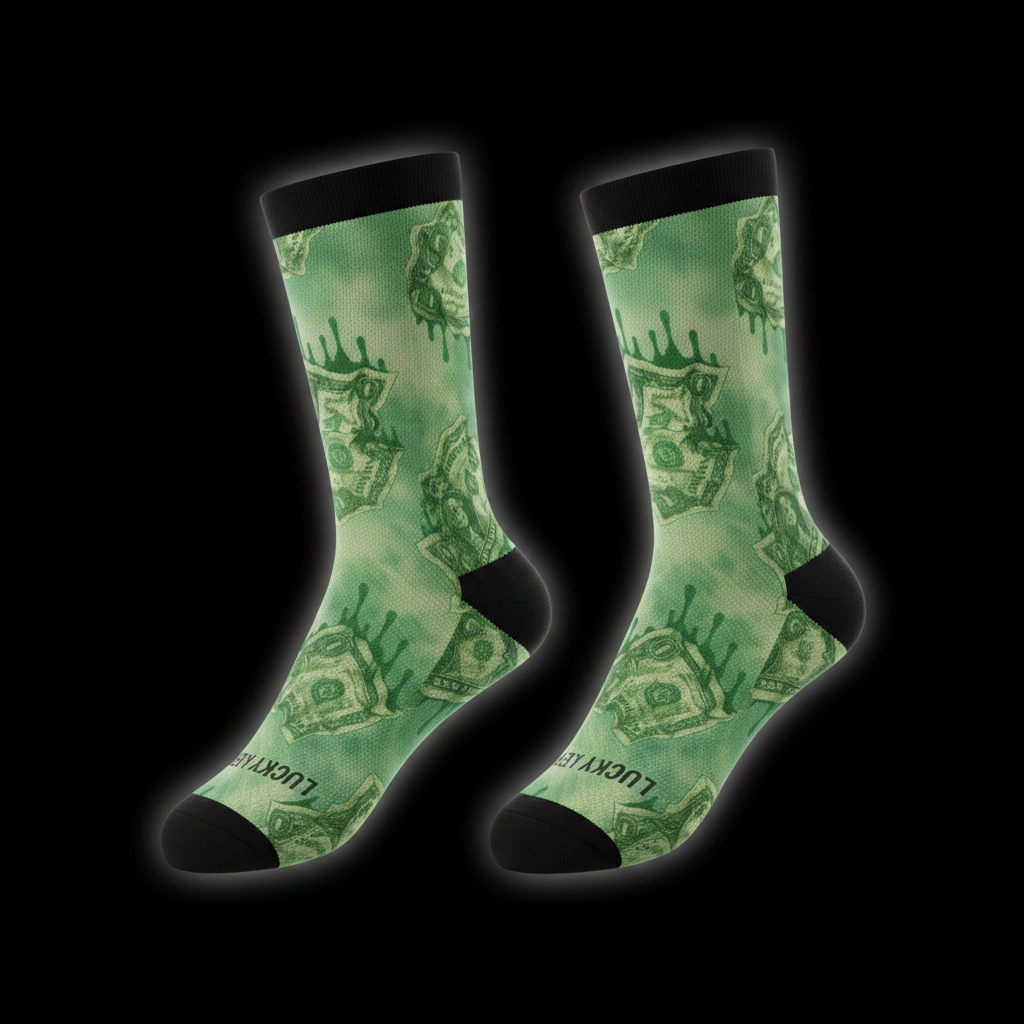Money Drip Crew Socks