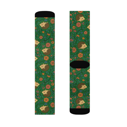 🎁 Hedgehog Small Floral Crew Socks (100% off)