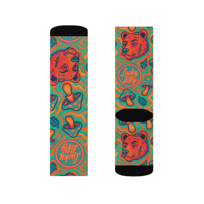 🎁 The Forager Print Crew Socks (100% off)