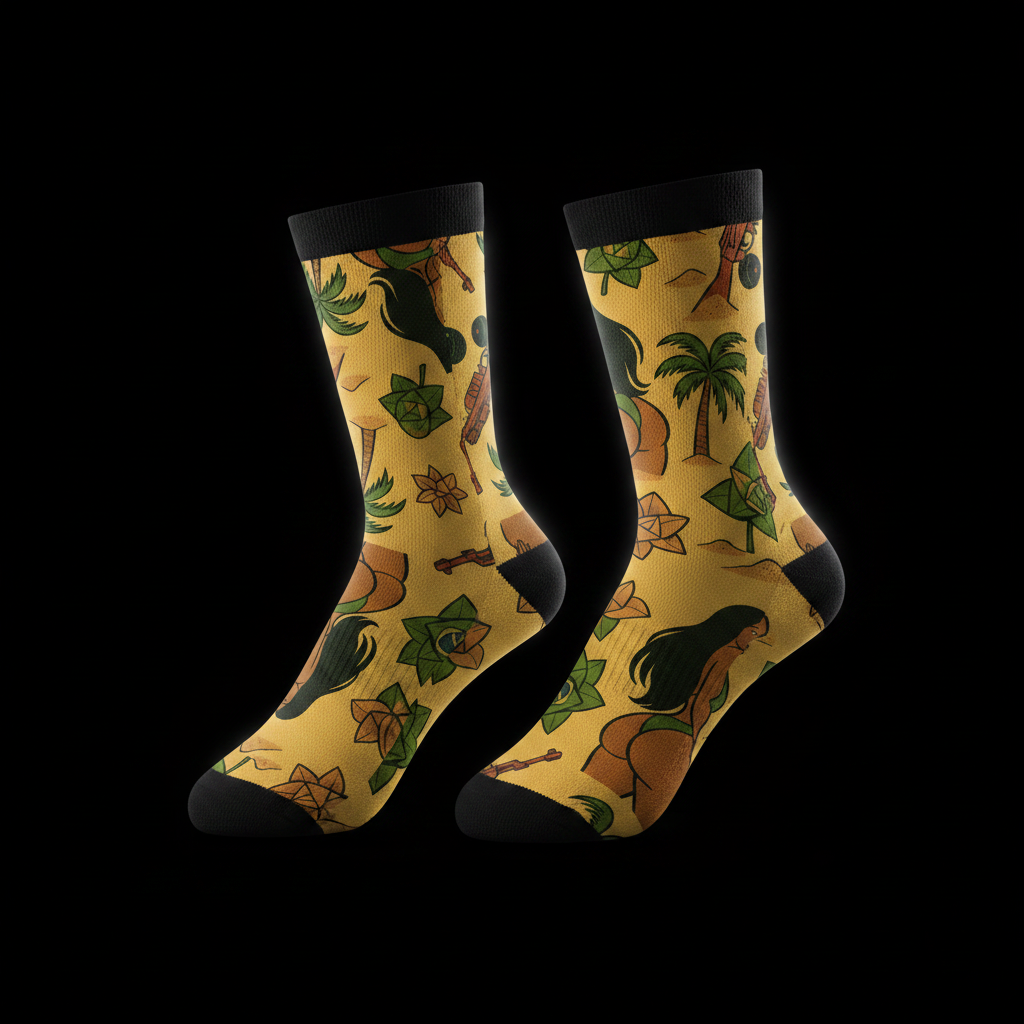 Yellow Brazilian Crew Socks